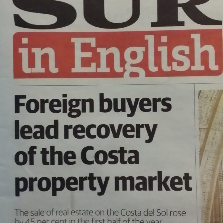 Foreign buyers lead recovery of the Costa property market
