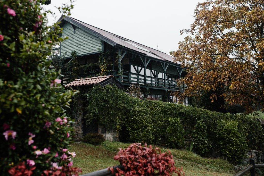 Landscaped villa